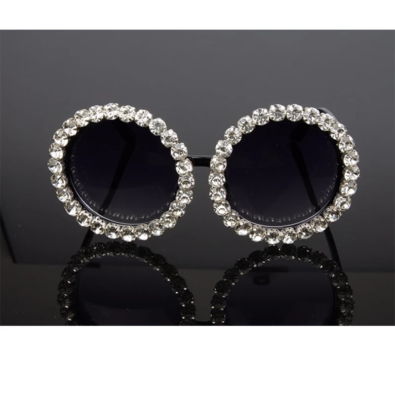 Lielgabarīta luksusa Kristāla saulesbrilles sieviete pavisam Lielo rāmi dimanta saulesbrilles sieviešu vintage Vasaras Krāšņs brilles dāmas