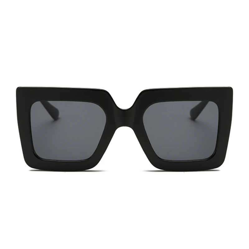 Vintage Lielizmēra Kvadrātveida Saulesbrilles Sieviešu Zīmola Dizainere Luksusa Retro Melnu Rāmi Sieviešu, Saules Brilles UV400 Toņos