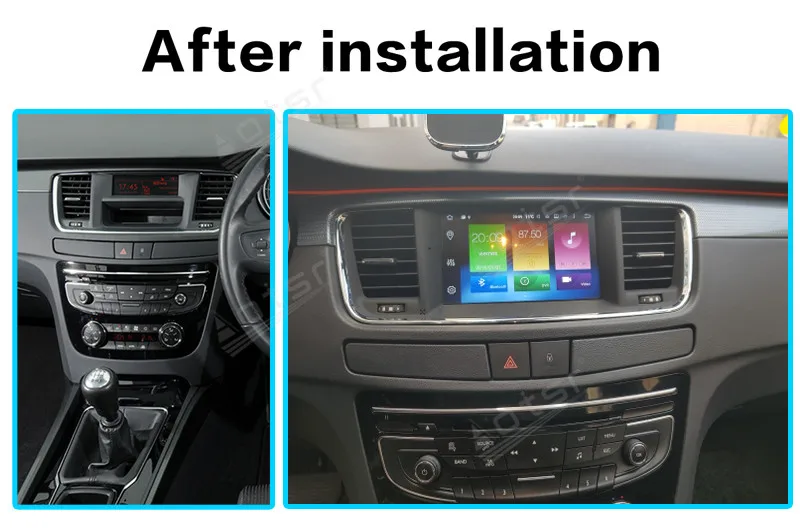 Android 10.0 PX6 Par Peugeot 508 2011. - 2018.gadam Auto GPS Navigācija, Radio, Auto Stereo, DVD, CD Multimediju Atskaņotājs, DSP HeadUnit 2Din