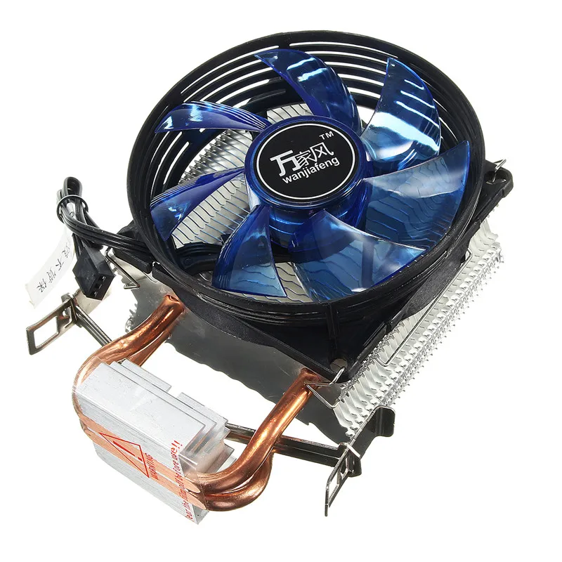 LED CPU Dzesētājs Dzesēšanas Datora Ventilators Kluss Ventilators Vēsāks Vara Heatsink Intel Socket LGA1156/1155/775, AMD AM3 120x90x62mm