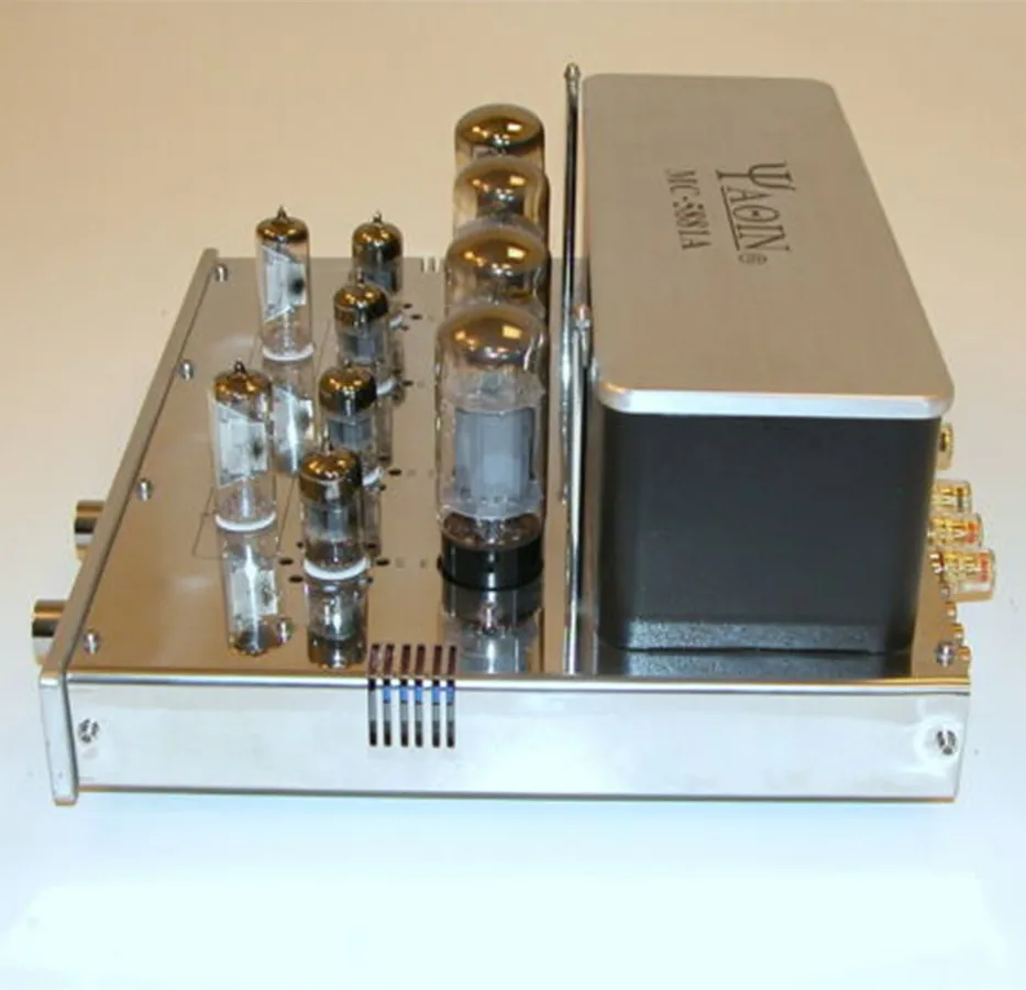 YAQIN MC-5881A Vakuuma Cauruļu 5881A Jaudas Pastiprinātāju HI-FI Integrēts Audio Ampēri 110~240V