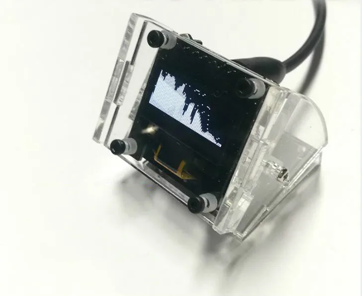 OLED Stereo Kontroles Mūzikas Spektra Reklāmas BLOKS Metru 0.96 collu Ekrāns, 8 režīmu Modulis Rokas Miniatūras Ultra-plānām Ar Lietu Jaunas