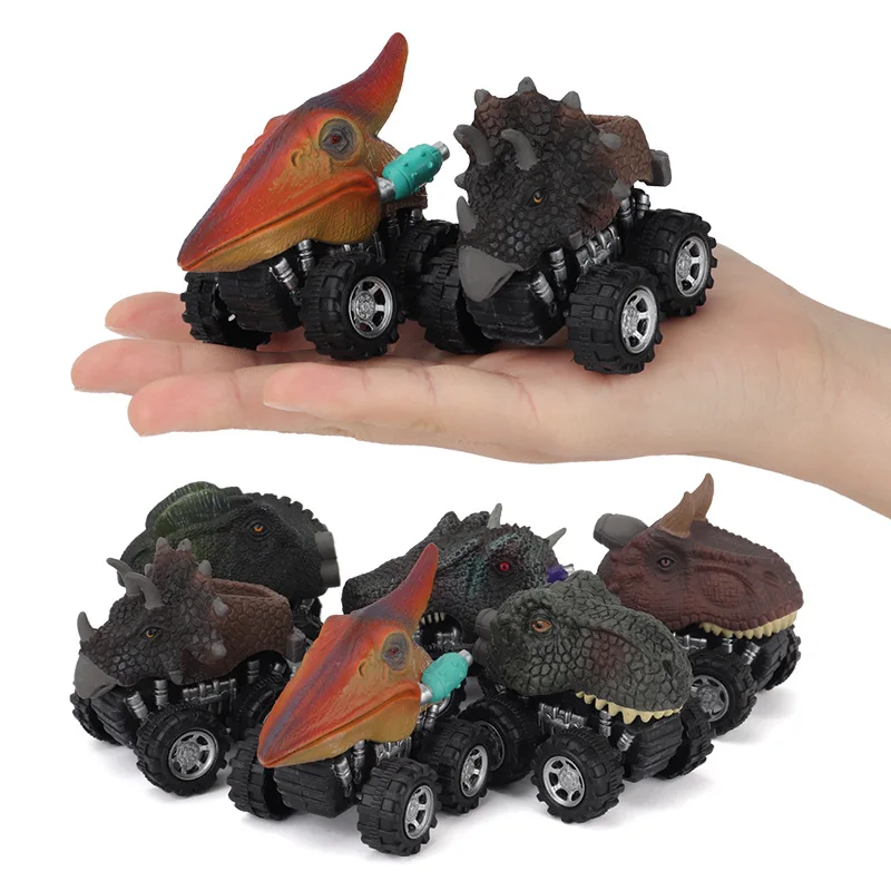 Jauns 6 Stilu, Radošo Mini Dinozauru Automašīnas Modeli, Bērnu Rotaļu Dinozauru Pull Atpakaļ Auto, Bērnu svētki, Dāvanas, Rotaļlietas Zēniem Ziemassvētku Dāvanas