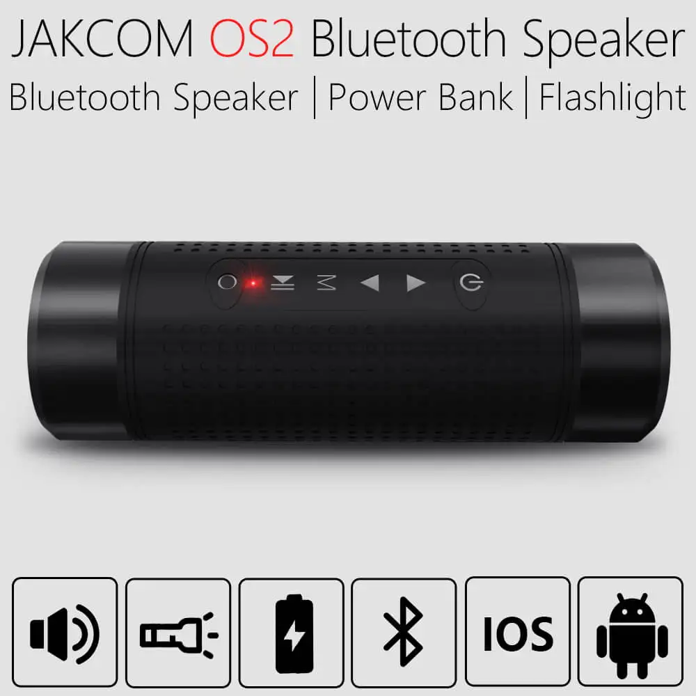 JAKCOM OS2 Pārnēsājamie bezvadu bluetooth skaļruni, āra ūdensizturīgs velosipēdu skaļrunis ar powerbank lukturīti atbalsta TF AUX, FM
