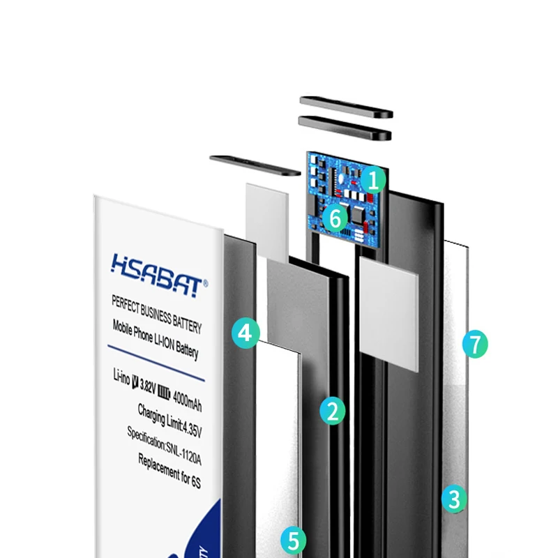 HSABAT 4000mAh Akumulators iPhone 6s Akumulatoru iphone6s 4.7