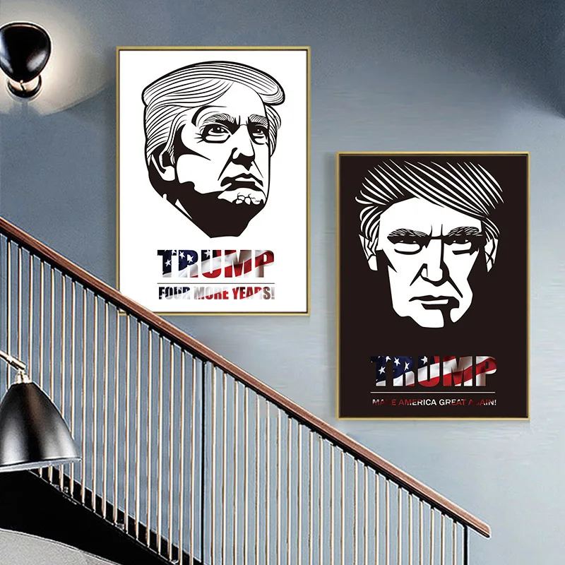Donald Trump Prezidenta Kampaņas Kanvas Glezna, Karikatūra Audekla Sienas Māksla Plakātu Drukas Sienas, Attēlus viesistaba, Mājas Dekoru