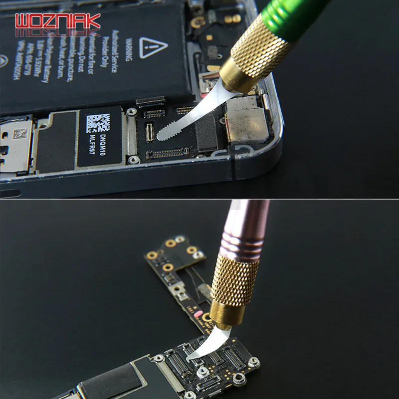 WOZNIAK LABĀKO 27in1 BGA Apkopes Nazis iPhone CPU NAND ČIPU IC Noņemt Līmi Izjaukt Pārstrādāt Asmens Rīku Komplekts