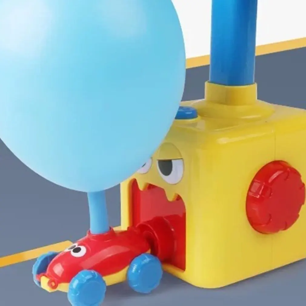 1 Iestatiet Barošanas Balonu Auto, Bērnu Auto Pneimatiskos Automašīnu Gaisa Powered Automašīnu Gaisa Balonu dzinēju Automašīnas Bērnu Rotaļlietas