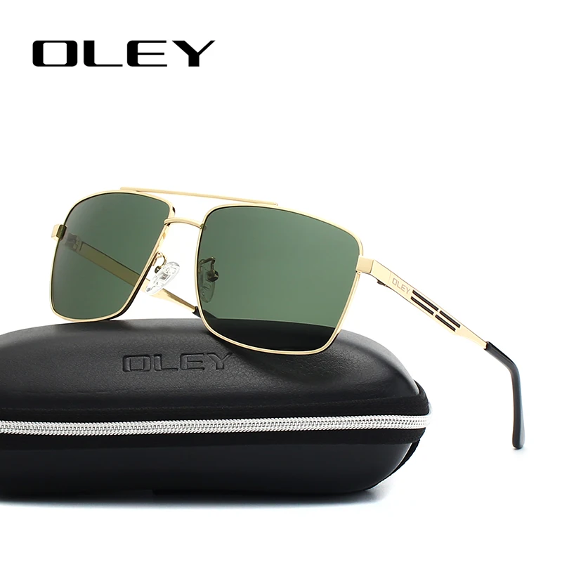 OLEY Zīmola Polarizētās Saulesbrilles, Vīriešu Modes Classic Laukumā glāzes Par Sievietēm Oculos masculino Vīriešu Pielāgojama logo Y1923