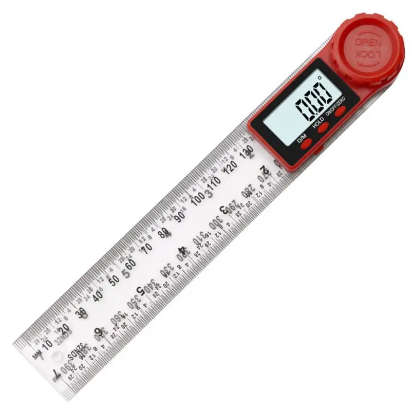 300mm/200mm Digitālo Leņķa Lineālu Inclinometer Goniometer Transportieris, Leņķa Meklētājs B85C