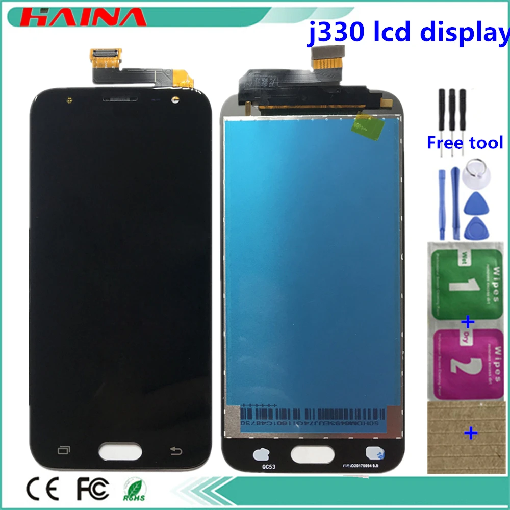 Bezmaksas rīki ar Augstu Kvalitāti Telefonu Aksesuāri LCD Displejs, Touch Stikla Digitizer Samsung Galaxy J3 2017 J3 Pro J330 J330F