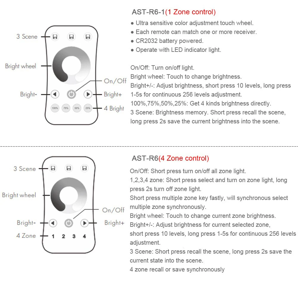 AC Triac Reostats 220V 230V 110V RF 2.4 G Bezvadu Tālvadības Smart Wifi LED Reostats Slēdzis, lai Viena Krāsa Aptumšojami LED Gaismas Indikators