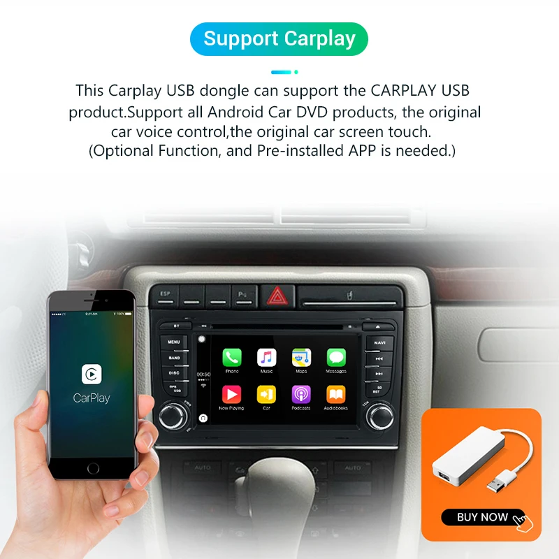 Android 10.0 DSP 2 din Auto Radio Multimediju Video Atskaņotājs Audi A4 B6 S4 RS4 B7 SEAT Exeo Navigācija GPS 2din DVD