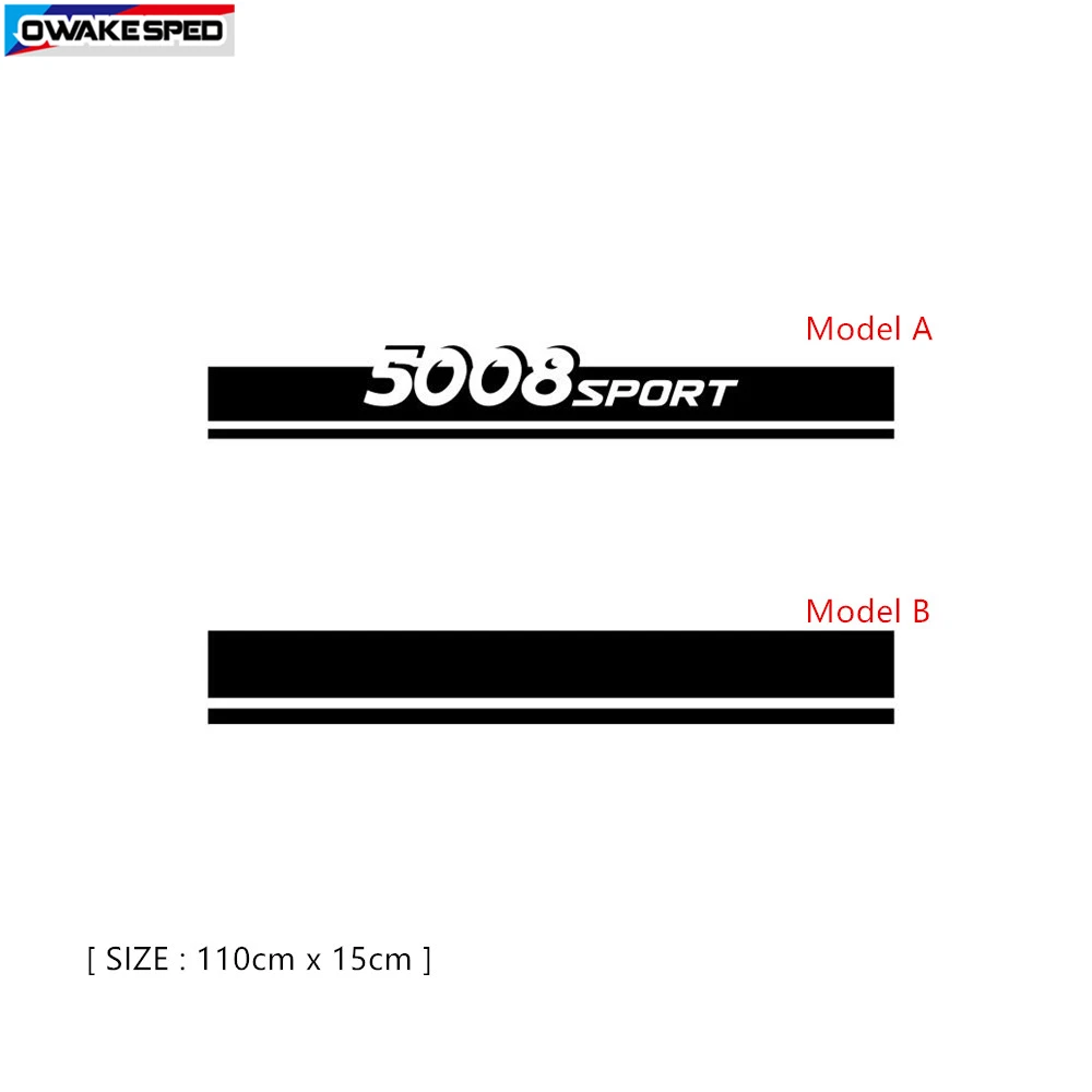 Par Peugeot 5008 Automašīnu Sacīkšu Sporta Sunīti Uzlīmes Auto Motora Pārsega Vāka Dekori Vinila Decals Limited Edition Svītras