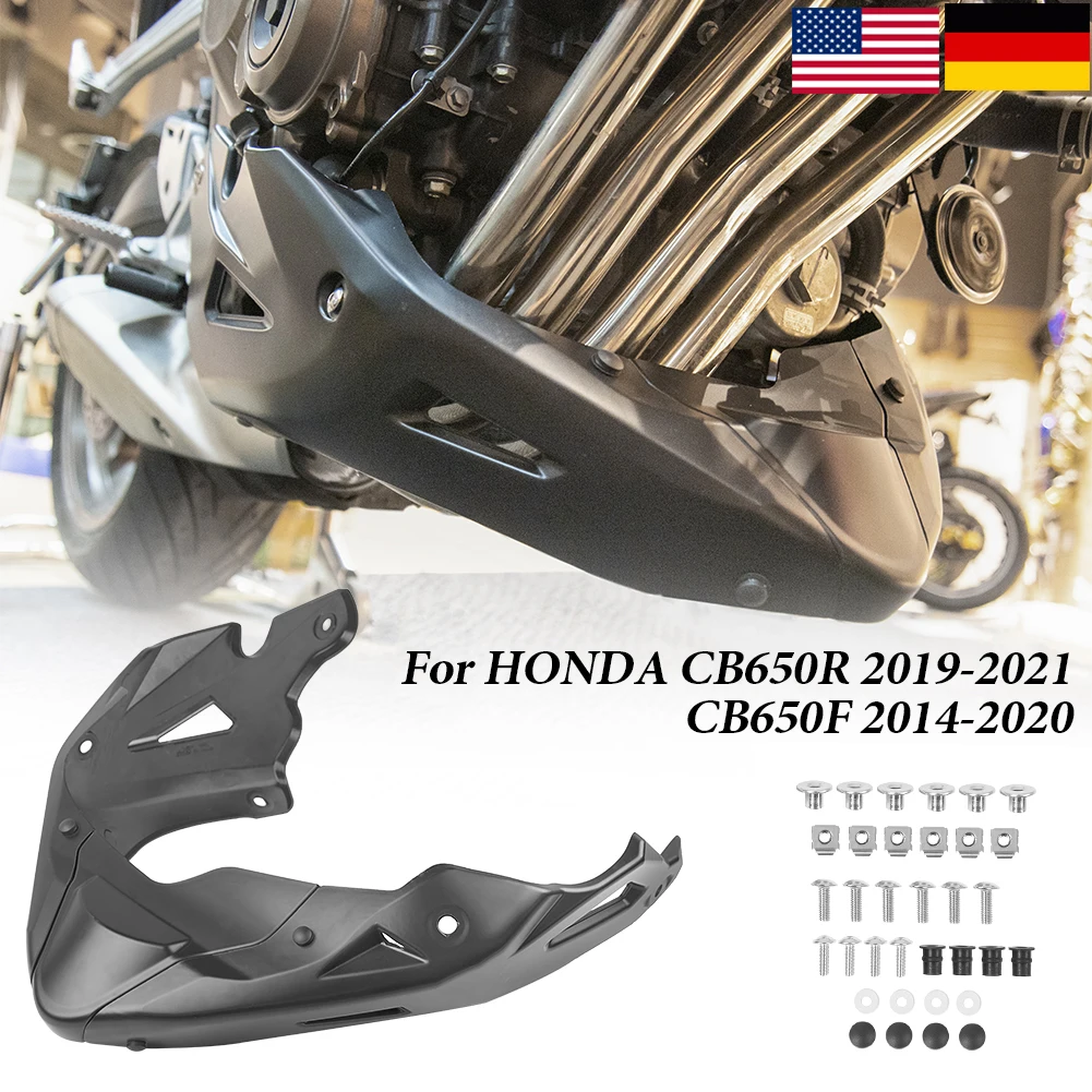 Motociklu Zemāku Bellypan Vēdera Pan Motora Sabojāt Aptecētājs nosedzošais ietvars Aizsargs Honda CB650R 2019-2021 CB650F CB650FE. - 2020. gadam