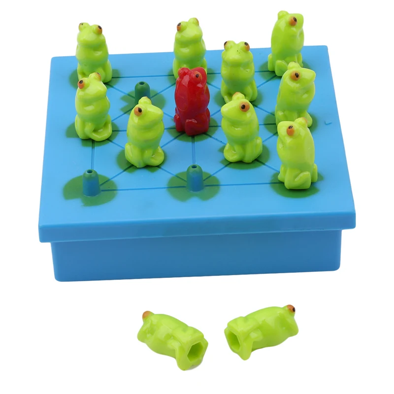 Plastmasas Rotaļlietu Karikatūra Dzīvnieku Peg Solitaire Varžu Spēle Lekt Izlūkošanas Dambrete Smieklīgi Šaha Labāko Dzimšanas Dienas Dāvanu Komplekts