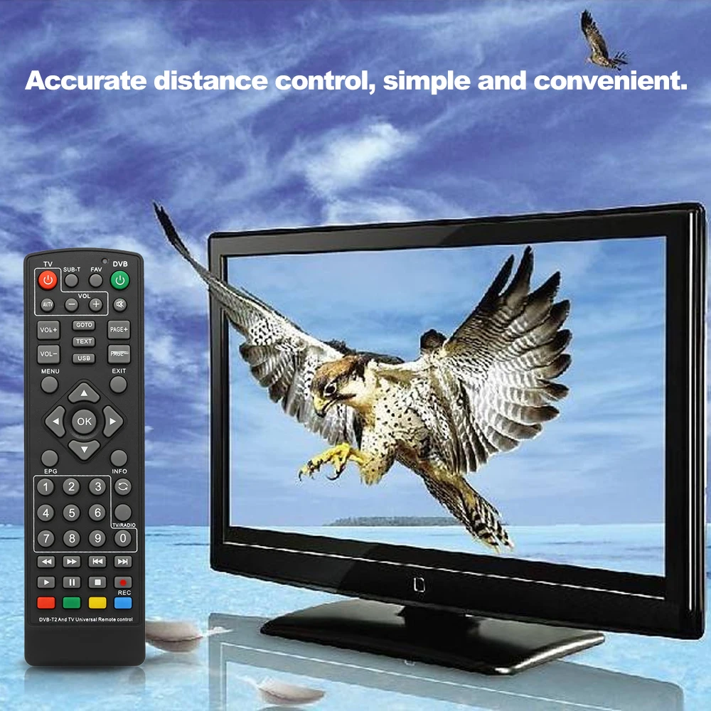 Universālā DVB-T2 Set-Top Box Tālvadības Bezvadu Smart Keyboard Televīzijas STB Kontrolieris Nomaiņa HDTV, Smart TV Box