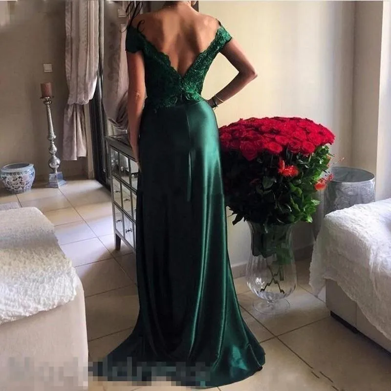 Abiye Drēbes De saviesīgs vakars Arābijas Formālās Kleitas Smaragda Vestido De Festa Formālu Kleita Sexy Sadalīt Puse Kleitas vestido longo