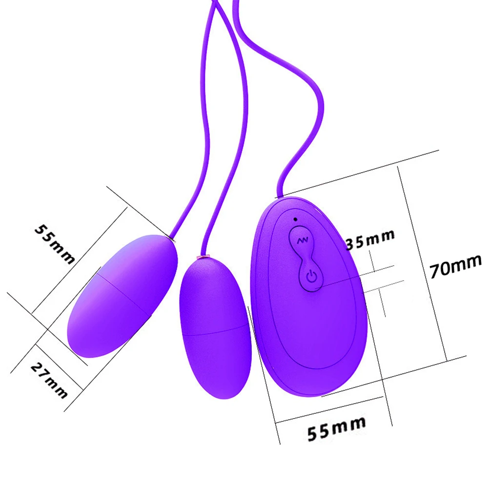 Augstas Kvalitātes Medicīnas Materiālu, 20 Frekvences Dubultā Galvas Matēts Violeta Mini Dual Rozā Olu Vibrators Seksa Vibrators Seksa Produkti