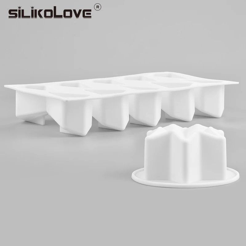 SILIKOLOVE 2019 Jaunu Kūku Veidnes Cepšanai Kūku Uzpūtenis Formā 3D Silikona Veidne Star Formas Silikona Veidnē 2GAB/Komplekts