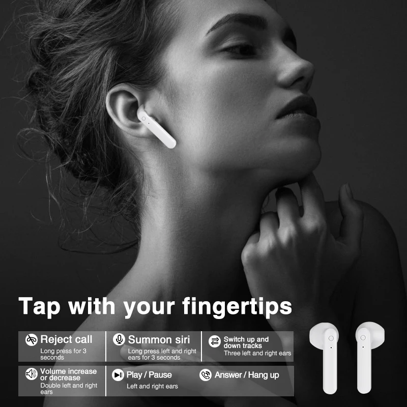 TAOCHIPLE X15 TWS Bezvadu Austiņas sporta Earbuds auriculares Bluetooth 5.0 Austiņas stereo Austiņas samsung tālruni