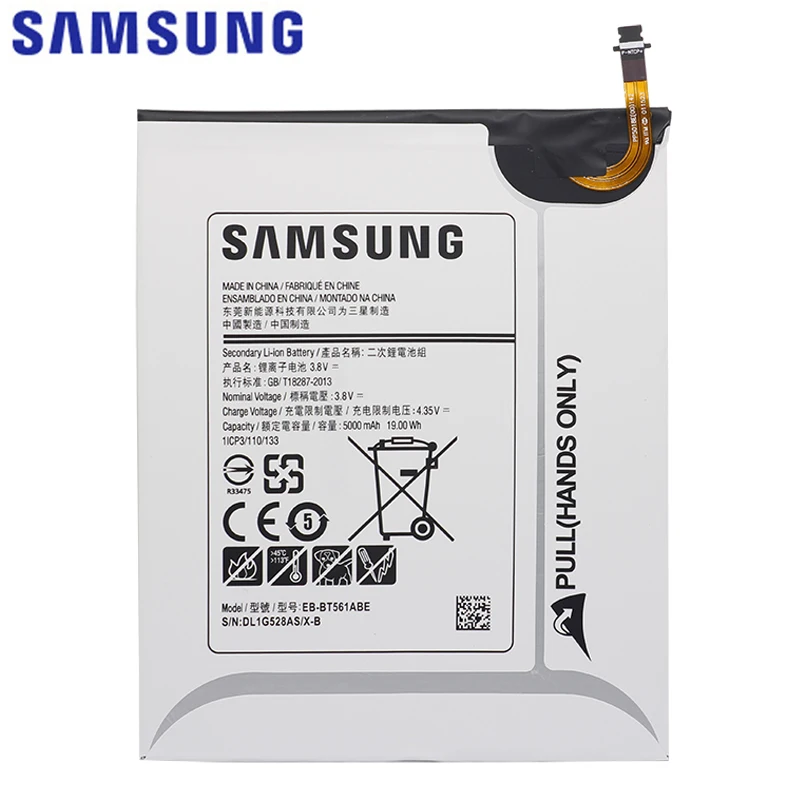 Oriģināls Samsung Galaxy Tab E Planšetdatora Akumulatoru EB-BT561ABE 5000mAh Samsung Galaxy Tab E T560 T561 SM-T560 Ar Bezmaksas Rīkiem