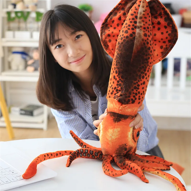 60cm Simulācijas Kalmāri, Astoņkāji Plīša Pildījumu Rotaļlietas Kāzu Iesaistīšanās Ziemassvētku Dāvanu Sievietēm, Bērniem Bērniem