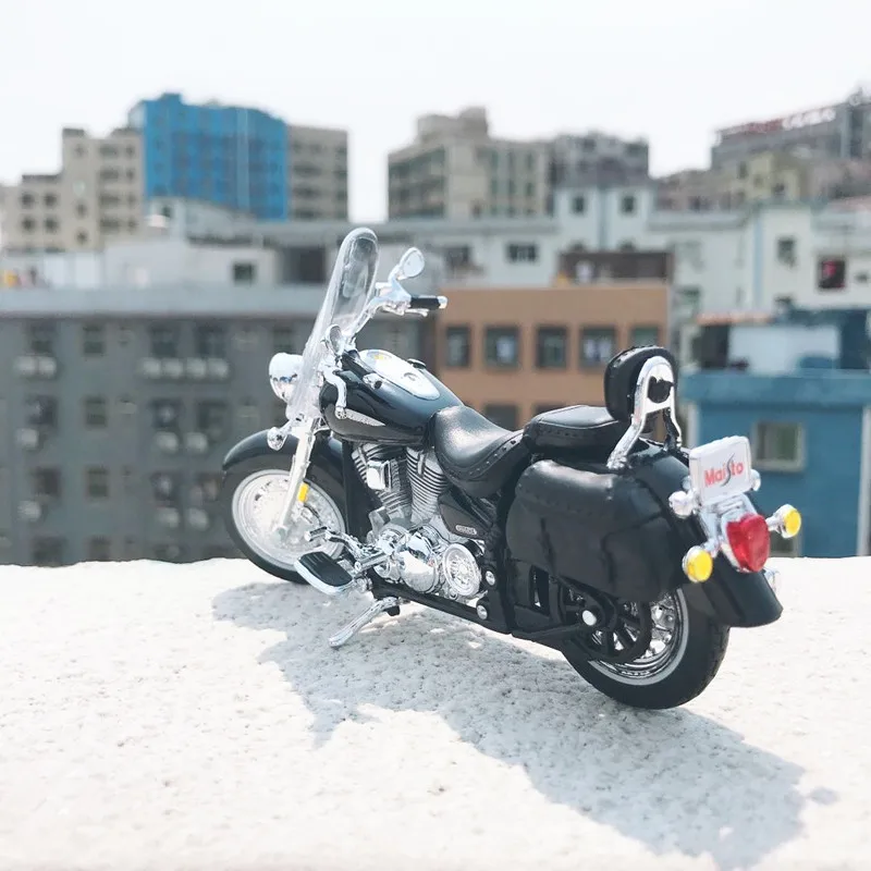 Maisto JAUNU 1:18 YAMAHA ROAD STAR Sakausējuma Lējumiem Motocikla Modelis Praktiski Shork-Absorbētājs Rotaļlieta Bērniem Dāvanas Rotaļlietu Kolekcija