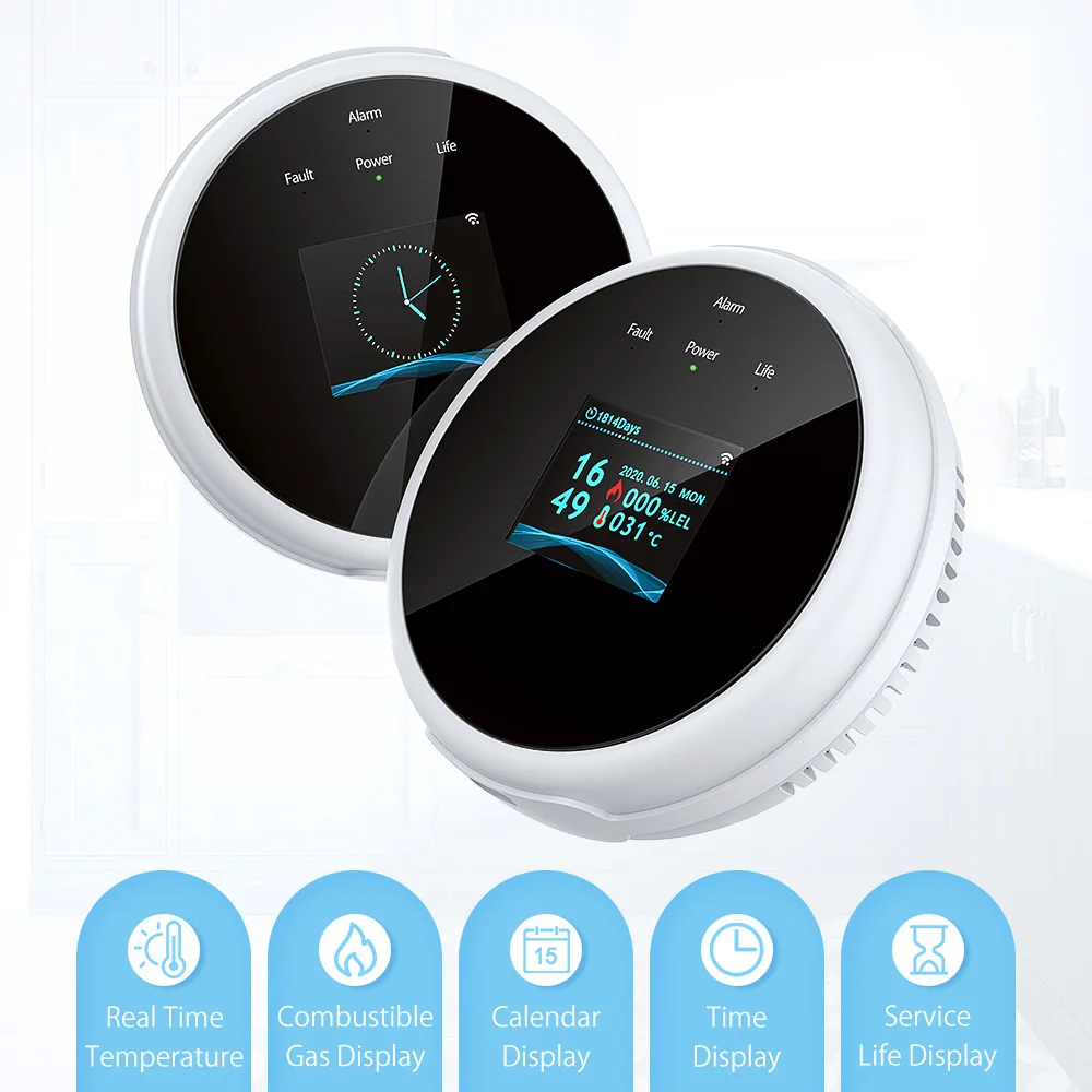 DIGOO Smart WIFI Gāzes Noplūdes Detektors APP Tālvadības Trauksmes Gāzes Signalizācijas Sensoru, Darbs ar Digoo dzīves Smartlife Tuya APP Home Security