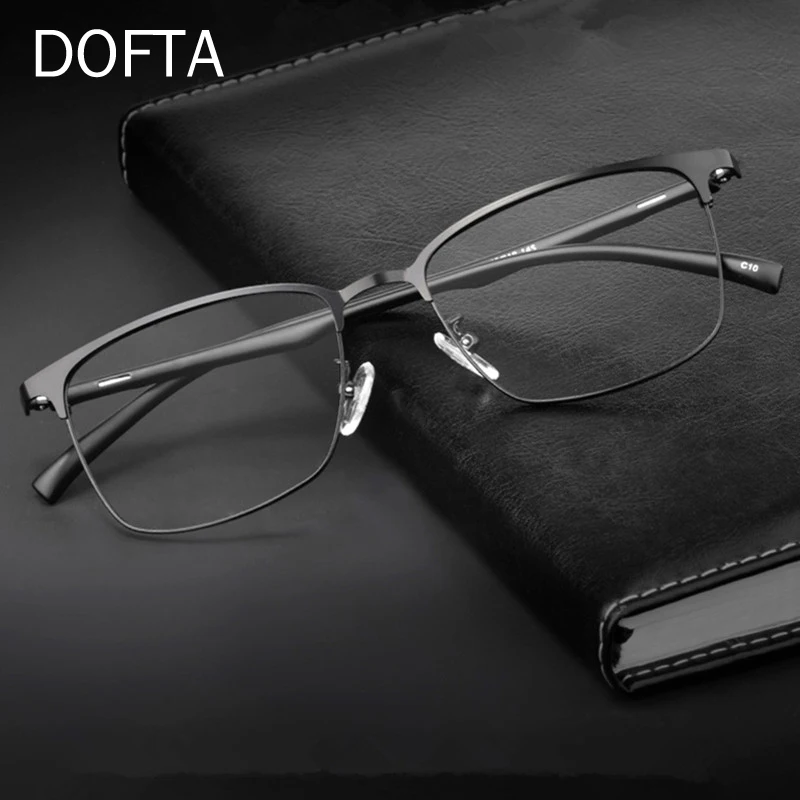 DOFTA Optiskās Brilles, Rāmis Vīriešu, Ultravieglajiem Sakausējuma Tuvredzība Brilles Vīriešu Taisnstūra Recepte Briļļu 5267