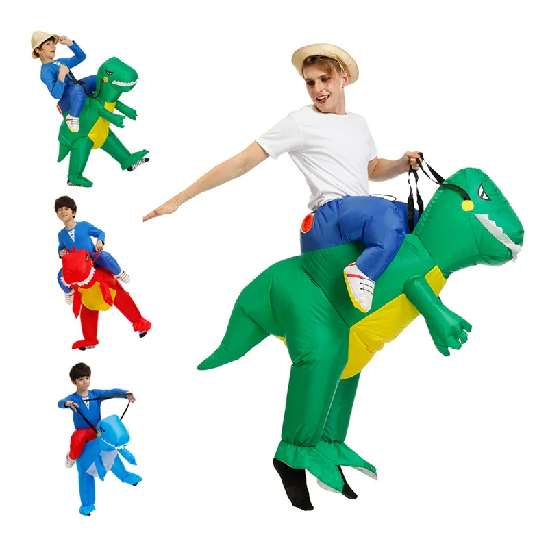 Bērnu T-Rex Piepūšamās Kostīmi Halloween Kostīmu Cosplay Staigāt Dinozauru Karnevāla Puse Spēles, Lomu Spēles Kleita Bērni
