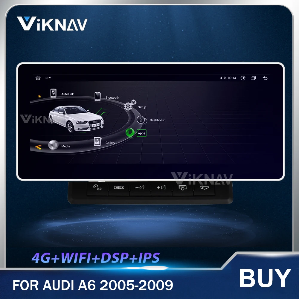 Android Auto Ekrāns, DVD Multimediju Atskaņotājs, Radio, Stereo Diktofons AUDI A6 2005 2006 2007 2008 2009 LHD RHD Auto GPS navigācija