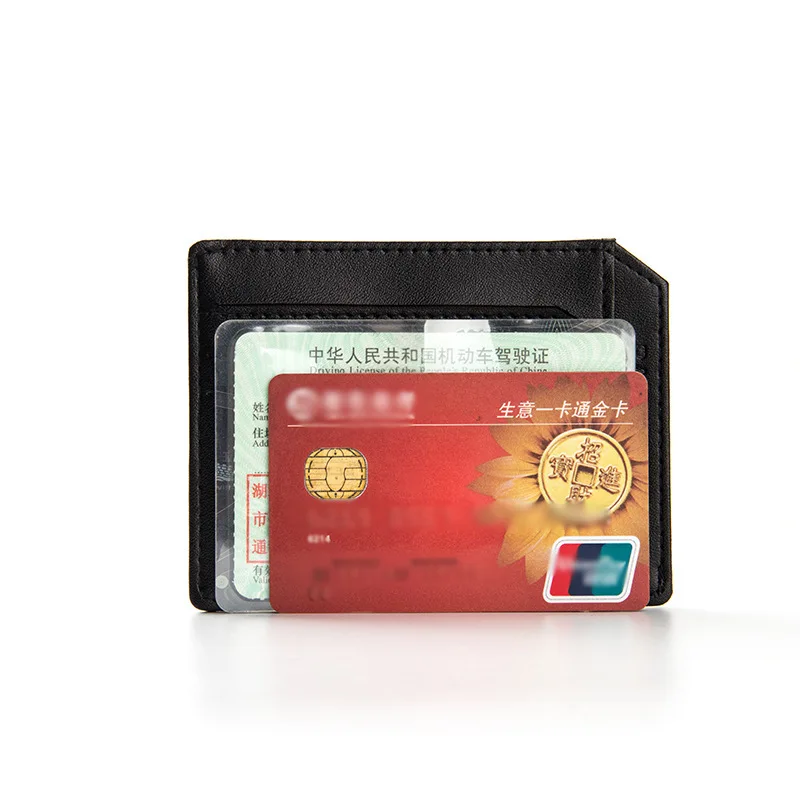 Vīriešiem Vīriešu PU Ādas Mazo Kredītu Banka ID Plastikāta Kartes Gadījumā Īpašnieks Supre Plānas Gadījuma Kabatas Un Maku Īss Stils