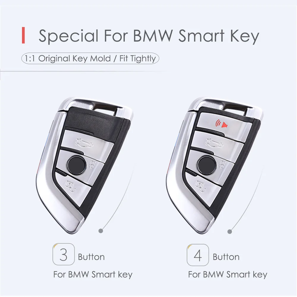 CHSKY TPU BMW taustiņu Gadījumā BMW X5 E53 E70 F15 G05 7. Sērija X1 X6 Automašīnu atslēgu vāks Apvalks keychain Automašīnu Aptver piederumi sērija