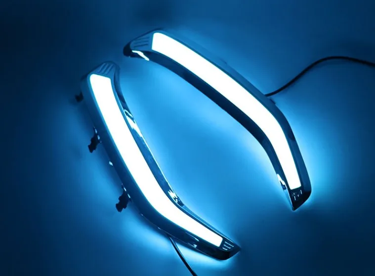 LED Balts Ūdensizturīgs DRL Par Subaru Forester 2013 2016 2017 2018 Auto Piederumi, Dienas Gaitas Gaismas, Miglas Lukturi