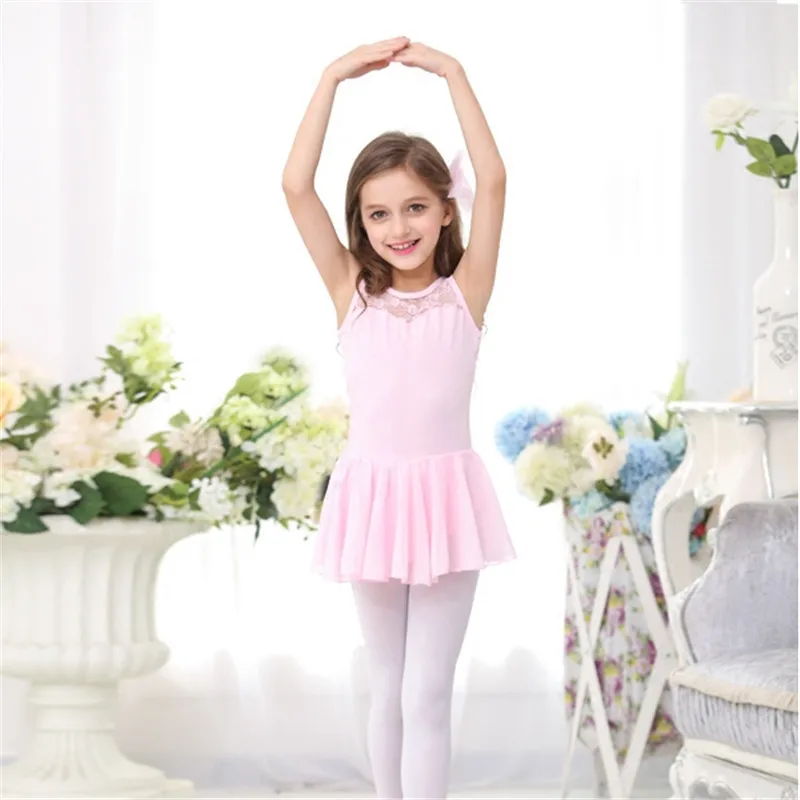 Jauns Bērniem, Meitenēm, Vingrošana Deju Kleitu Baleta Tutu Svārki Leotard Mežģīņu Dizaina Balerīna Kleitas Bērniem Meitene Dancewear Soft