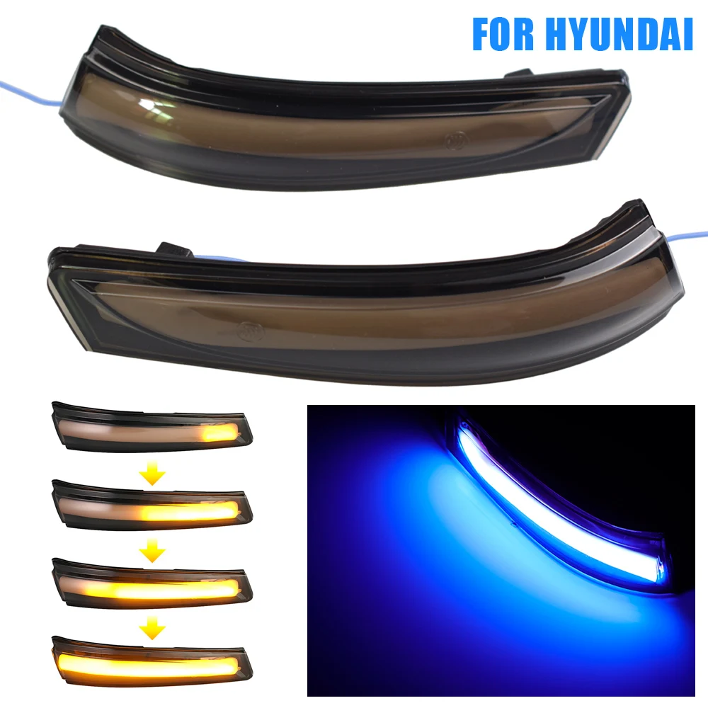 LED Dinamiskais Pagrieziena Signāla Gaismu Hyundai Elantra Avante MK5 MD UD Veloster I30 Flasher Plūst Ūdens Blinker Mirgo Gaismas