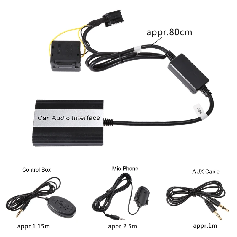 Bezmaksas piegāde Automašīnas Brīvroku Bluetooth Komplekti MP3 AUX Adapteri Saskarne RD4 Peugeot CITROEN