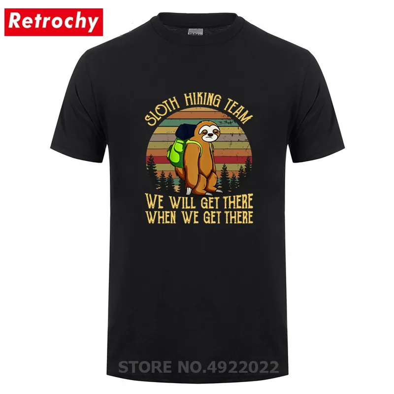 Slinkums Pārgājienu Komanda Tshirt 2019 Jaunu Vintage Slinkums Dāvanu Tee Kreklu, Lai Tūrists Vīriešiem, Āra Kempings, Pārgājieni Tīras Kokvilnas T-Krekls Hombre