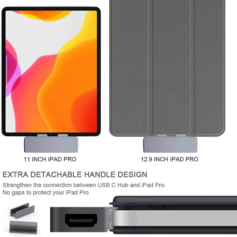7 in 1 USB C Hub Tips-C Hdmi Adapteris Sd/Tf Karšu Lasītājs 3,5 mm Austiņu Ligzda Pd Ātrās Uzlādes iPad Pro 2018 2020