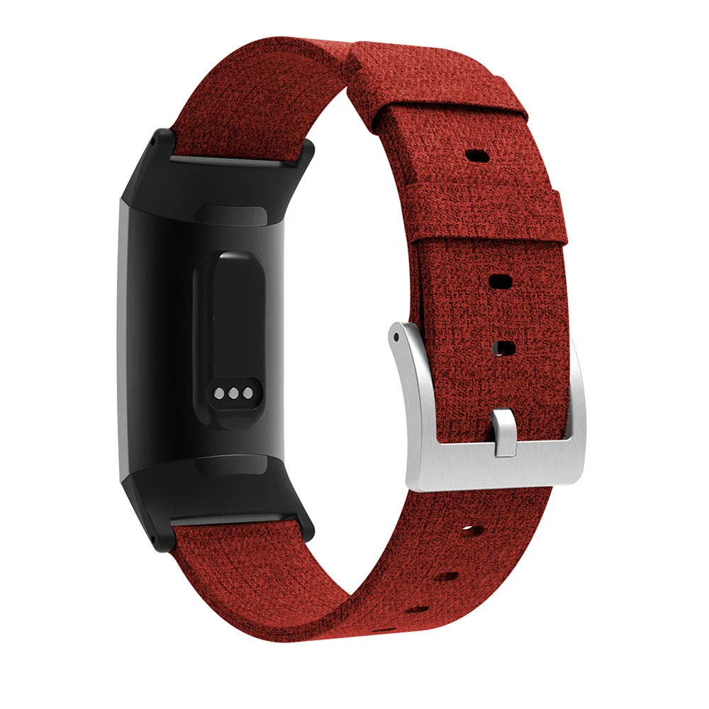 Audumi Kanvas Auduma siksnu Fitbit maksas 3 4 charge4 Band Nomaiņa Stabilu Pulksteņu Siksniņas Aproce smart aproce watchband