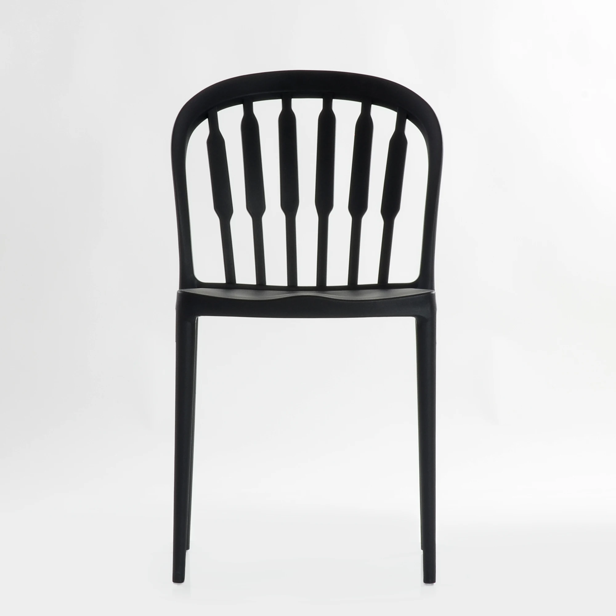 95718 Barneo N-216 Plastmasas Virtuves Interjera Izkārnījumos Krēsls Ielu Kafejnīcas Krēsls, Virtuves Mēbeles, Melns bezmaksas piegāde Krievijā
