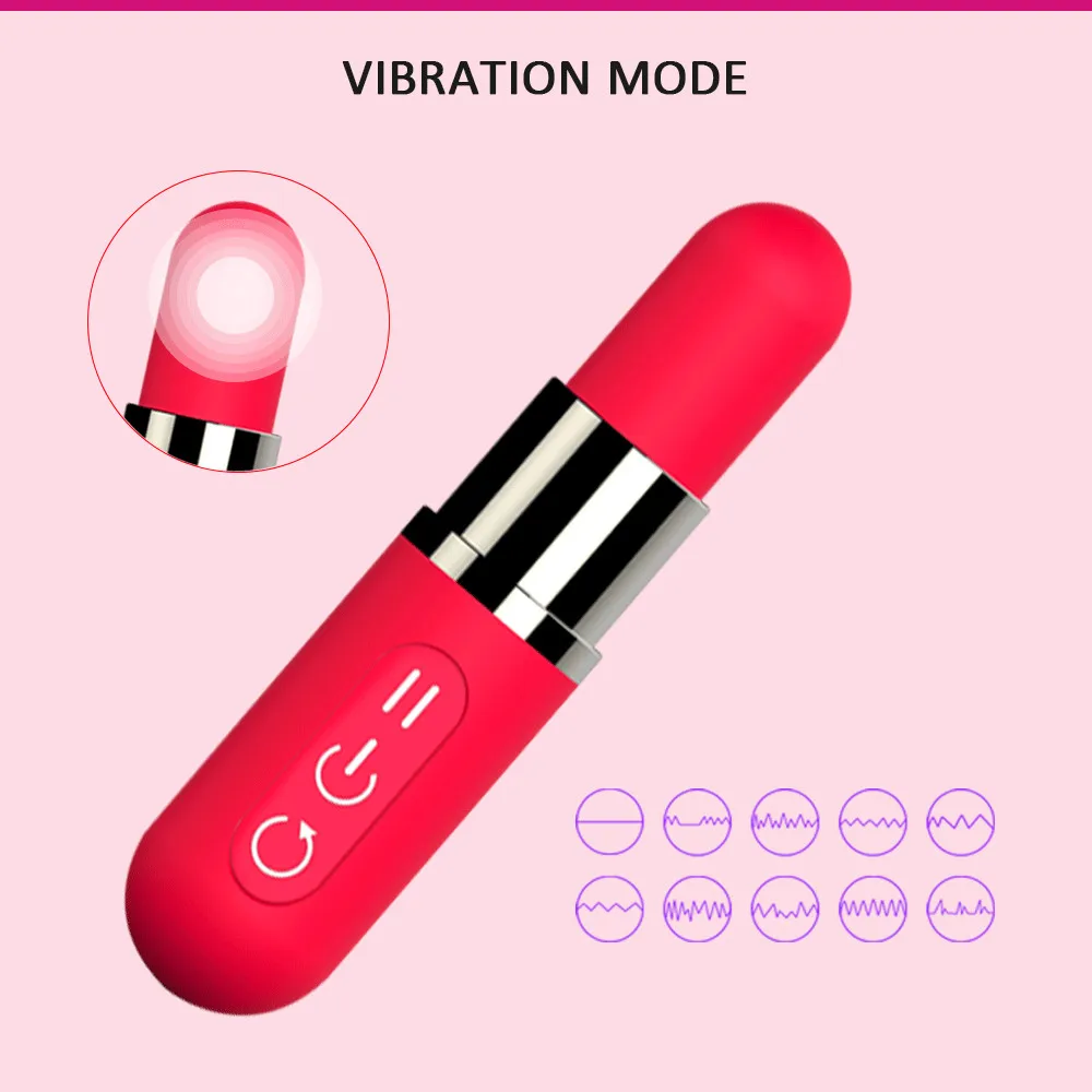 Mini Lūpu Vibe Bullet Vibrators Sievietēm Clit Stimulācija 12 Vibrācijas Režīmi Dzelksnis Klitora Stimulators Massager