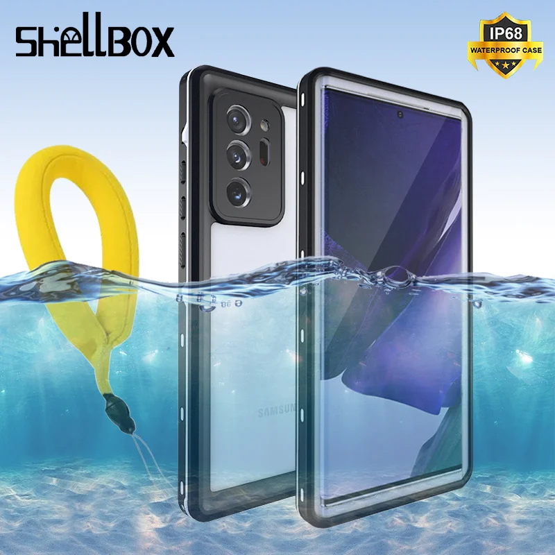 Shelbox IP68 Ūdensnecaurlaidīga Telefonu Gadījumā Par Galaxy Note 20 Ultra Gadījumā Zemūdens Vāks Samsung S20 Ultra Note10 Ūdens Pierādījums Gadījumos