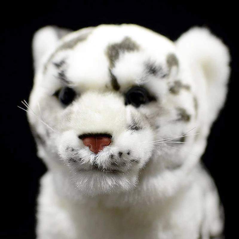 Simulācijas Pastāvīgā Sniega Leopards Pildījumu Plīša Rotaļlieta Gudrs Uncia Uncia Uncia Unci Mīksta, Balta Unci Lelle Dzimšanas dienas Dāvana Bērniem