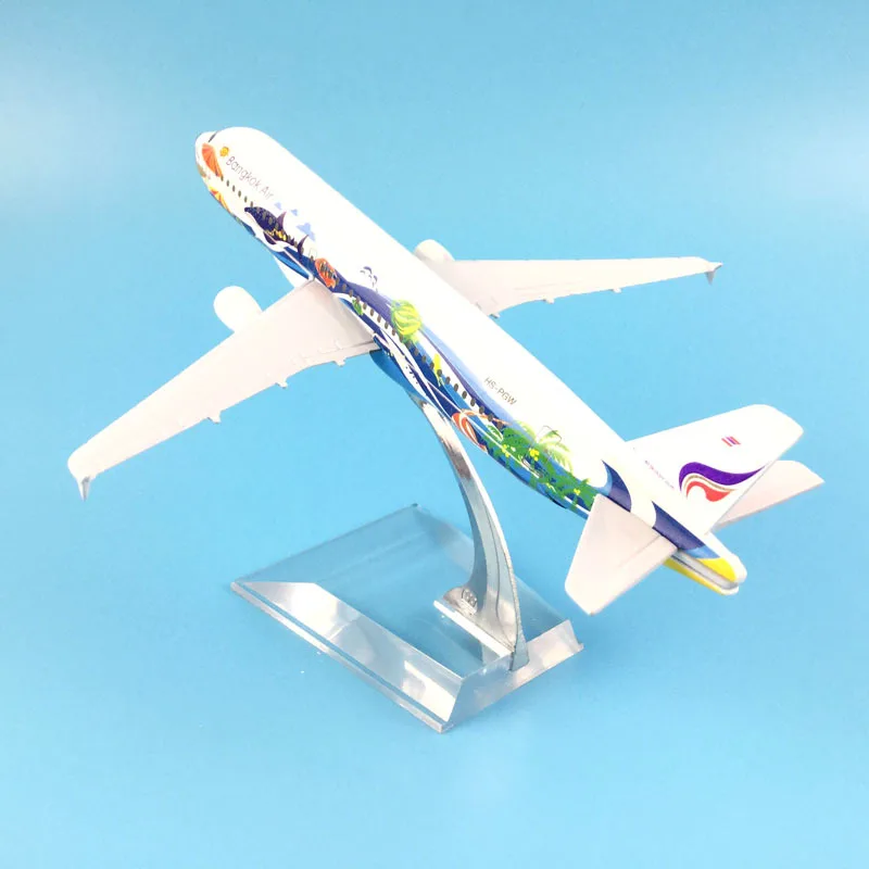 JASON TUTU 16cm Lidmašīna, Modeļa Lidmašīnas Modeli, Taizemes Bangkoka Gaisa Airbus 320 Lidmašīnu Modelis 1:400 Lējumiem Metāla Lidmašīnas, Lidmašīnu Rotaļlietas