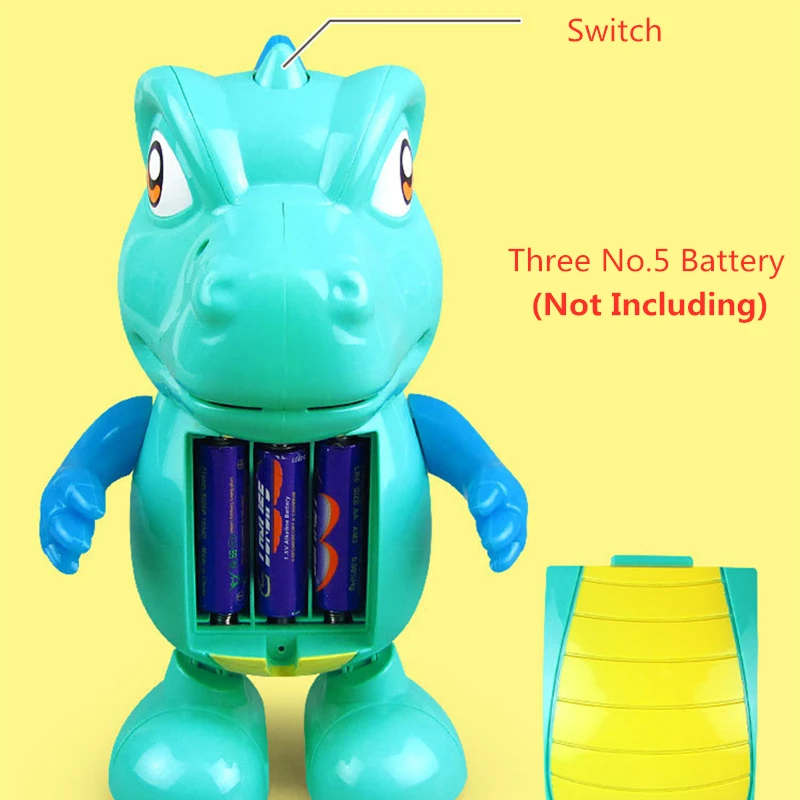 LED Gaismas Deju Mūzikas Dinozaurs Jautri Electric Modelis Rotaļlietas