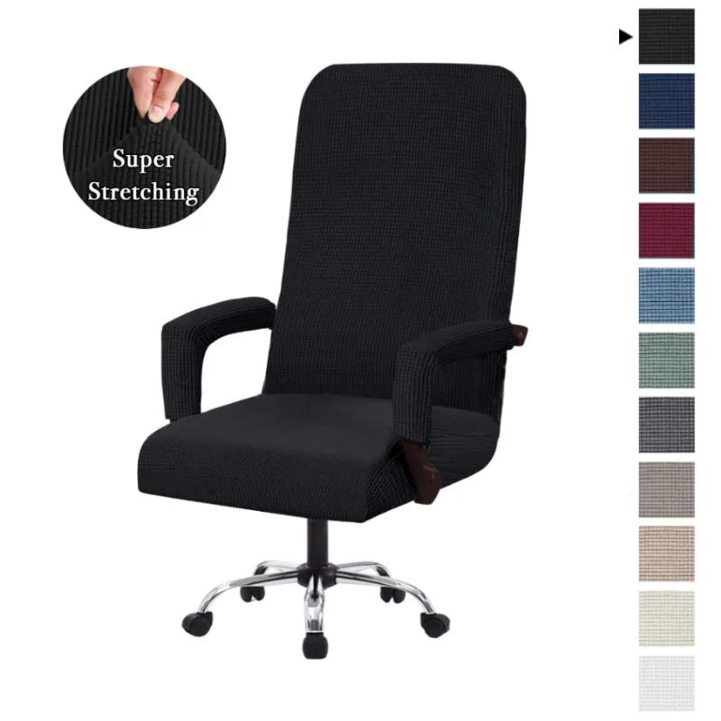 M/L Izmēru Biroja elastīga Cieta Krēslu Pārvalki Anti-dirty Datoru Sēdekļa Krēsla Pārsegs Noņemams Slipcovers Biroja Sēdekli Krēsli