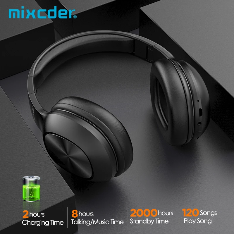 Mixcder HD901 Bezvadu Bluetooth Austiņu Pār-Auss Vadu Bezvadu Austiņas Salokāms Bluetooth 5.0 Austiņas ar Mic TF Kartes