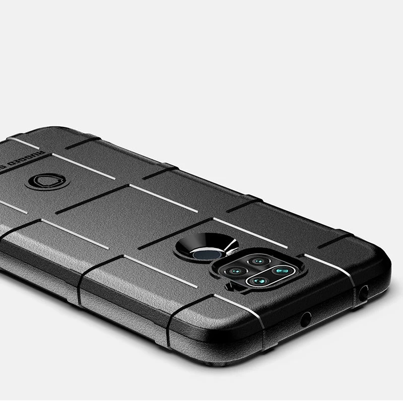 XiaoMi RedMi 9. Piezīmi Gadījumā Modes Matēta neslīdoša Rāmis drošības Spilvens Mīksts Silikona Anti-fall Aizmugurējo Vāciņu RedMi, Ņemiet vērā, 9 10X 4G Vāciņš